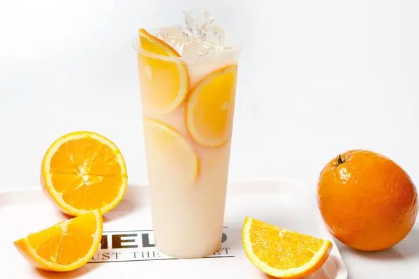 蜜雪冰城冰橙奶茶